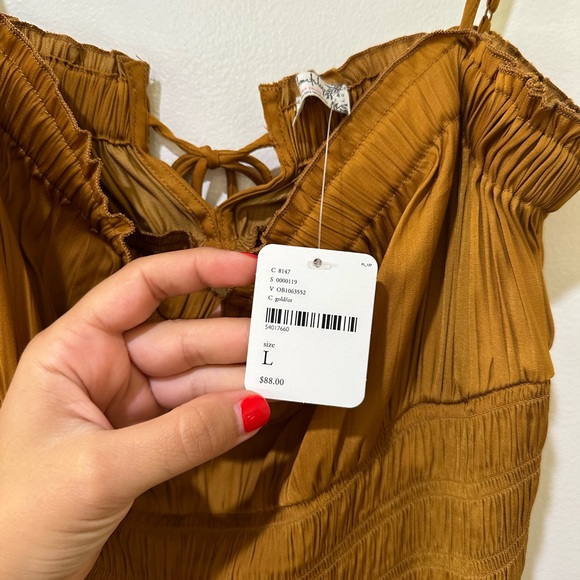 Free People Juliet Slip Dress in Gold - Picture 7 of 8